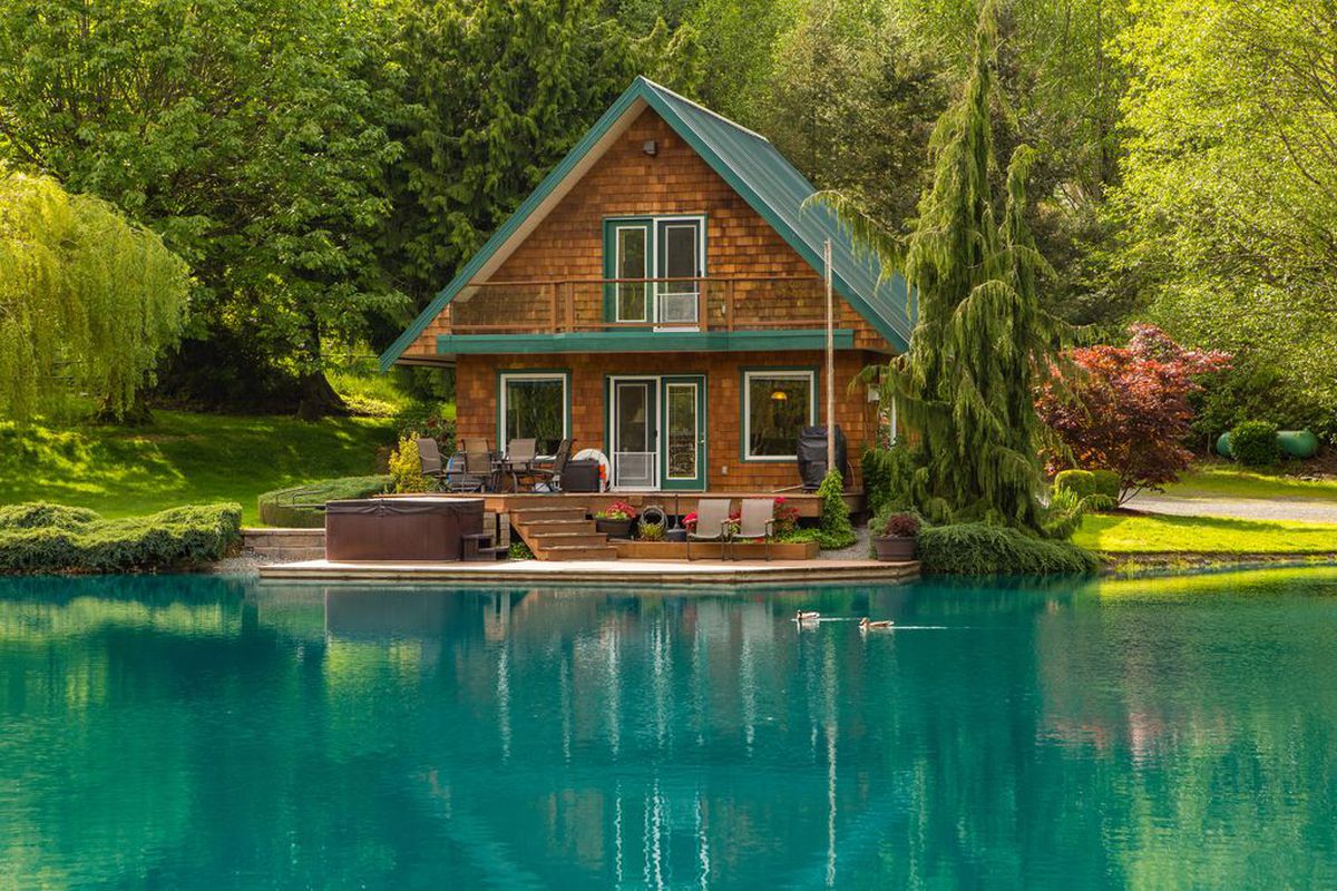 A house near a lake
